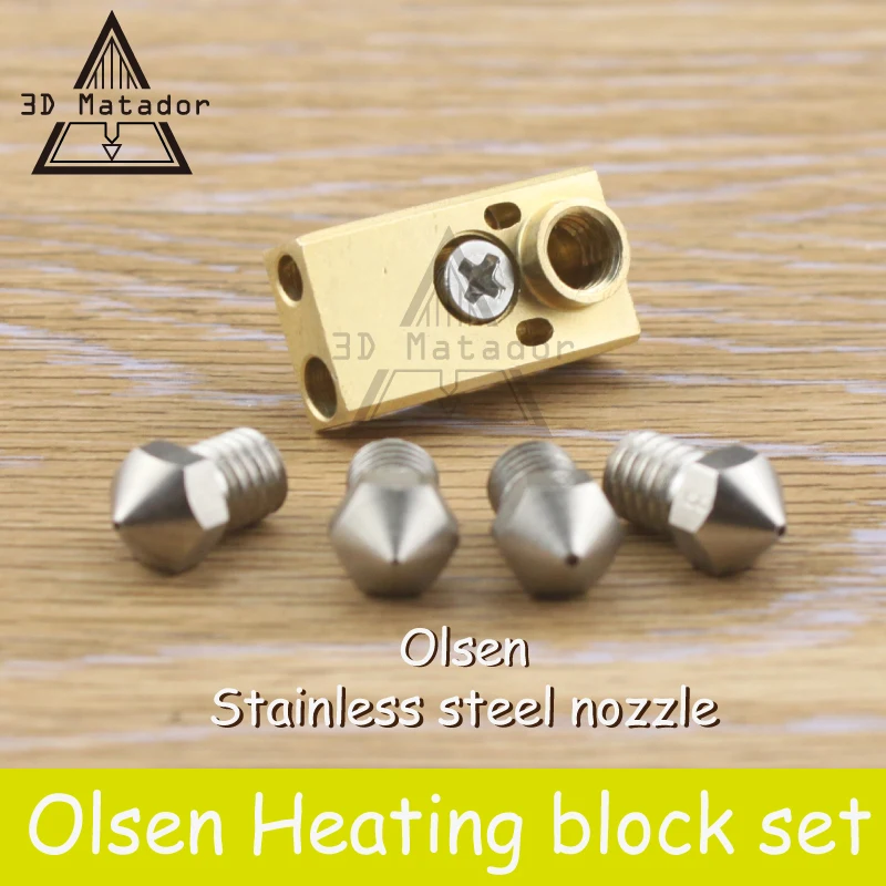 Free shipping 3D printer Ultimaker 2 UM2 Extended Olsson block hotend kit for 1 75mm 3mm