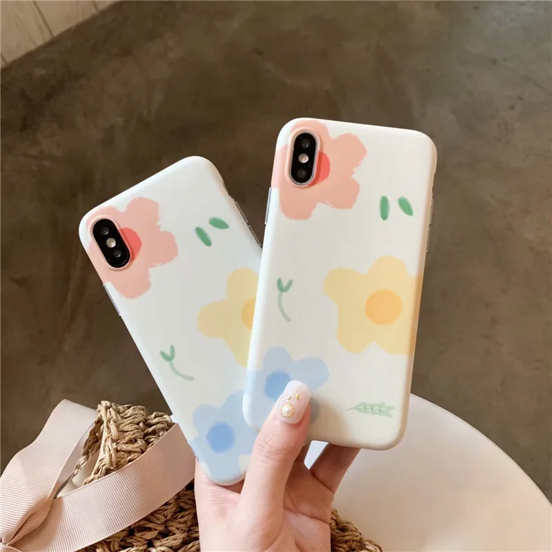 Чехол-накладка для iPhone 7 XS MAX X XR 8 6 6s Plus с цветочным принтом | Мобильные телефоны и