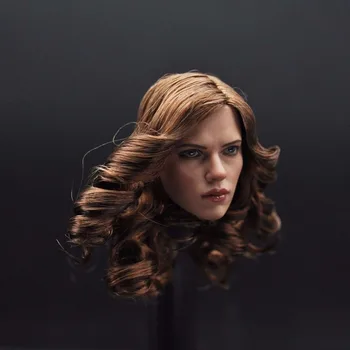 

1/6 Scarlett Johansson Female Head Sculpts Black Widow Woman Head Carving Model Toys For 12" Female Action Figure Body Gifts