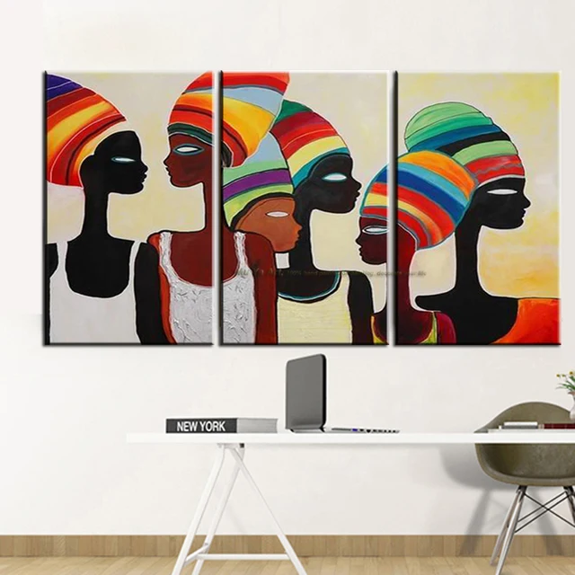 Decorative Wall Painting African Woman Modern Paintings Decorative Wall Painting African Woman Modern Paintings Abstract Oil Canvas Pictures For Living Room