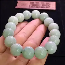 Натуральная яшма Apple, зеленая яшма, растягивающиеся круглые бусины, браслет 13,4 мм AAAA