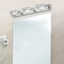 3 Вт/6 Вт/9 Вт/12 Вт светодиодный SMD 2835 прозрачные хрустальные настенные бра зеркало передний свет гостиничных Ванная комната потолочного