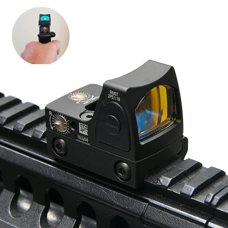 

Trijicon RMR Style Adjustable Reflex Red Dot Sight 3.25 MOA Scope for Hunting Scopes Fit 20mm Picatinny Rail and Airsoft Pistol