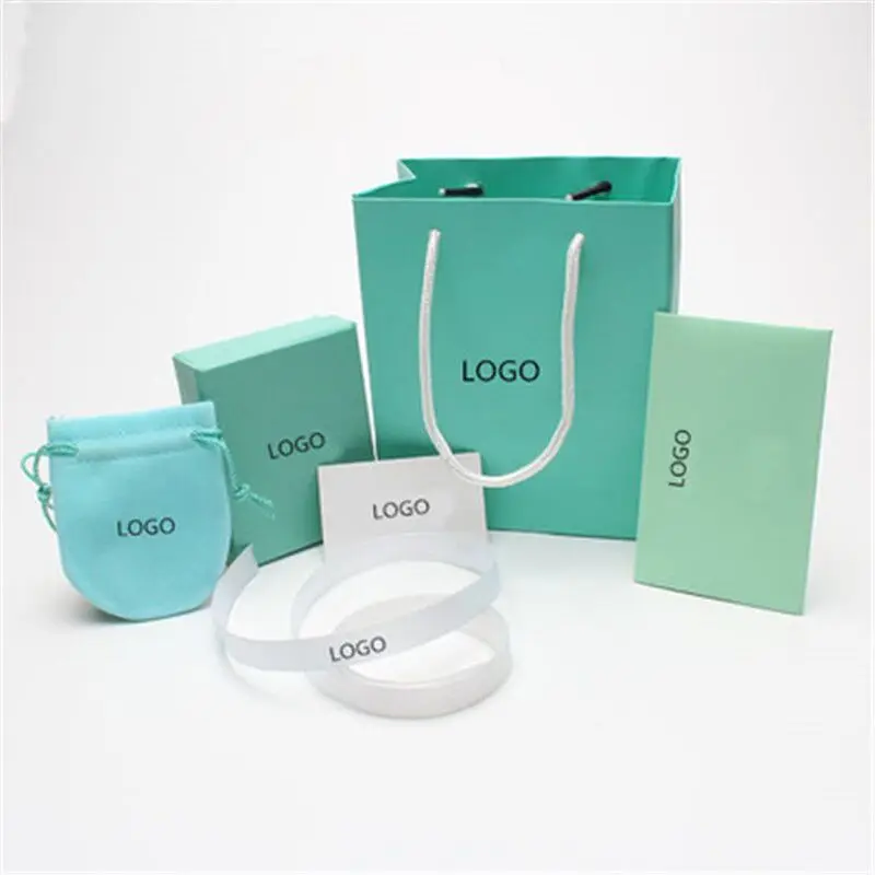 

Original 100% manufacturers custom jewelry box earrings ring bracelet necklace box has 1:1 logo craft gift box