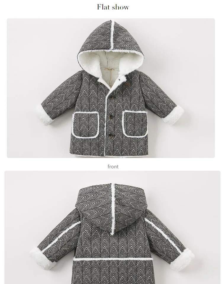 DB8706 dave bella/куртка для маленьких мальчиков детская верхняя одежда модное пальто черно-белое пальто