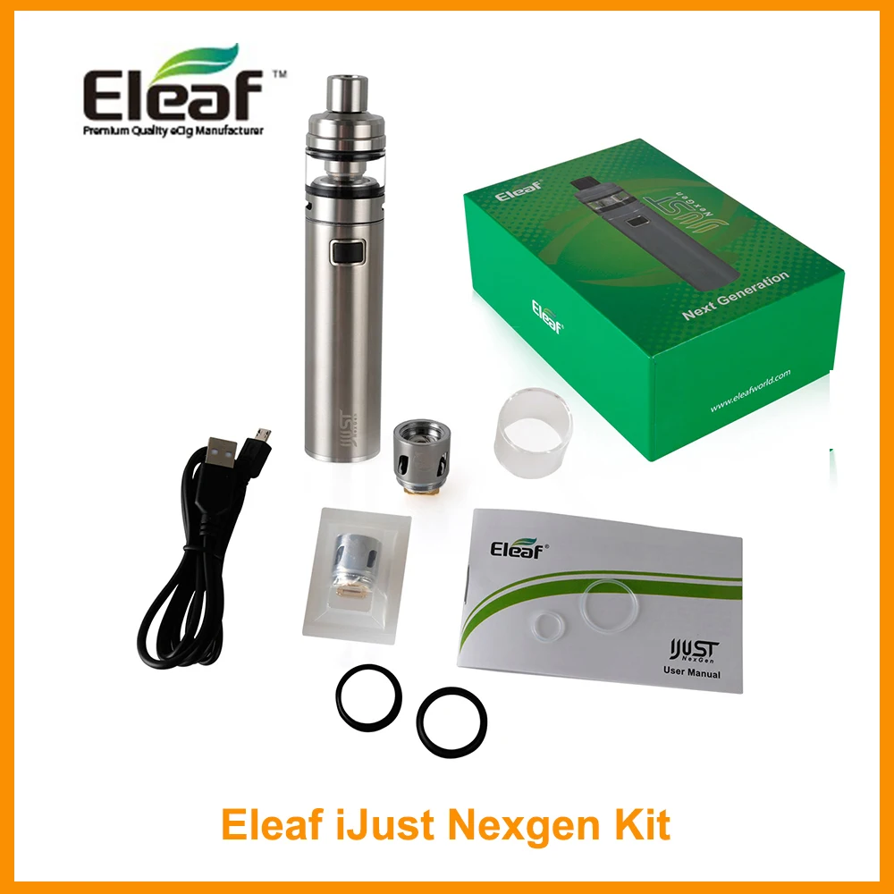 

Original Eleaf iJust NexGen Kit With 3000mah Battery 2ml Tank Capacity Max 50W HW1 Coil 0.2ohm Electronic Vaporizer New Arrival!