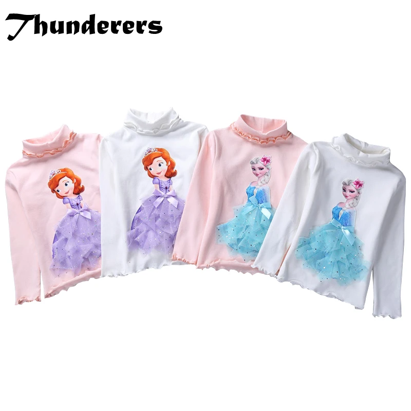 

Thunderers 2019 New Fashion Spring Autumn Kids Cartoon Clothing Mesh Long Sleeve Shirt And Colorful Pants Casual Girl Clothes