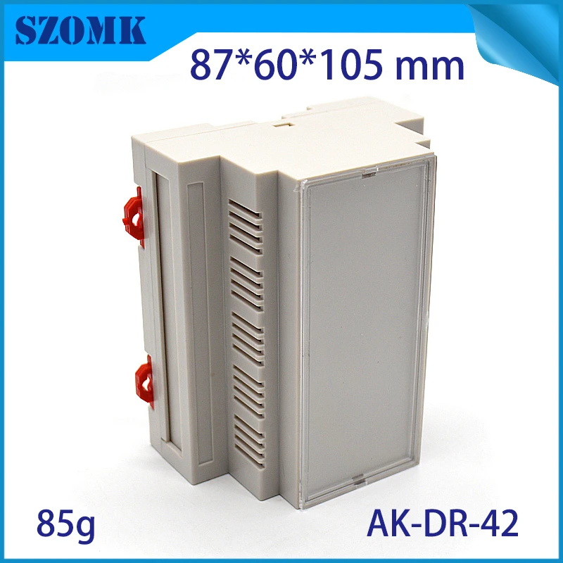 szomk plastic din rail power supply enclosure project box PLC plastic enclosure for electronics din rail junction housing (3)