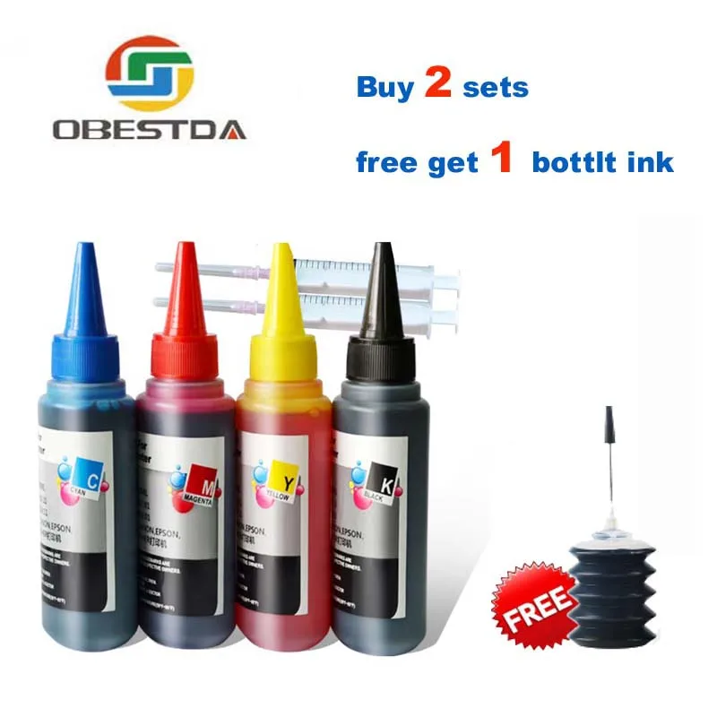 4 Color Universal 100ml Refill Dye Ink Kit for Epson for Canon for HP for Brother for Lexmark
