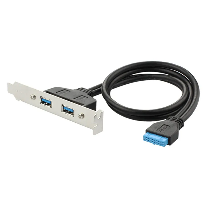 Адаптер для материнской платы двойной порт 50 см USB кабель 3 0 Для 20