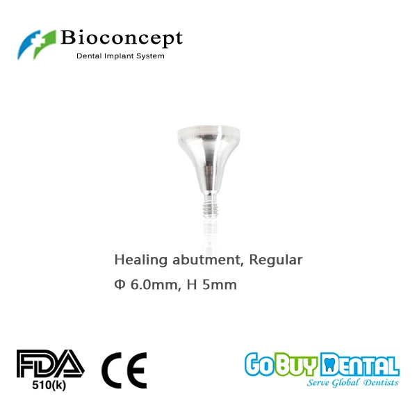 

Osstem TSIII&Hiossen ETIII Compatible Bioconcept Hex Regular healing abutment D6.0mm, height 5mm(324230)