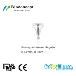 Osstem TSIII & Hiossen ETIII Совместимость Bioconcept Hex регулярные исцеления абатмент D6.0mm, высота 5 мм (324230)