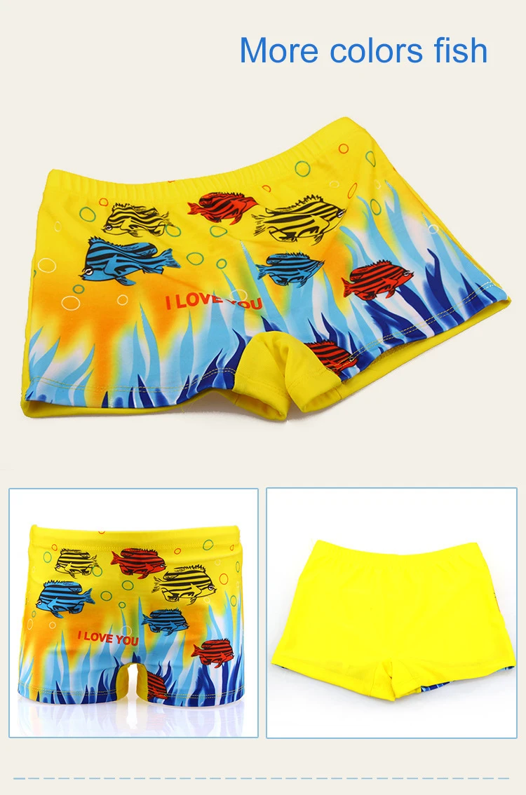 Boys Swimming Trunks Kids Cartoon Printed Thin Beach Swimsuit Boy Boxer Suits Swimwear pants shorts Plus Size Men underwear