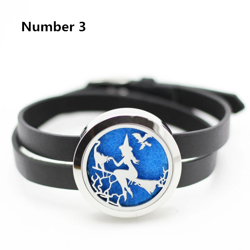 

316L Stainless Steel Diffusing Leather Bracelets for Women 30MM Twist Aromatherapy Essential Oil bracelets (free with 5pcs pads)