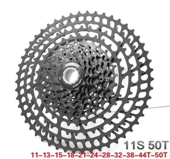 MTB 11 скоростная 11-46t 50t 52t велосипедная кассета 365g Ультралегкая велосипедная кассета свободного хода 11s горная кассета для Shimano M9000 M8000 M7000 - Цвет: 11 -50T ultralight