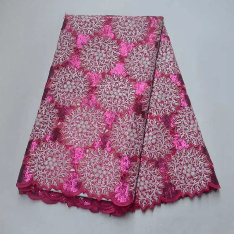 

E2688 Fantastic Sequins African Organza Lace fabric!2019