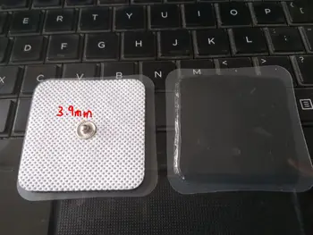 

100pcs 3.9mm buttons TENS EMS Electrode Square Studded Pads for COMPEX COMPATIBLE Electrode Patch for Body Massage