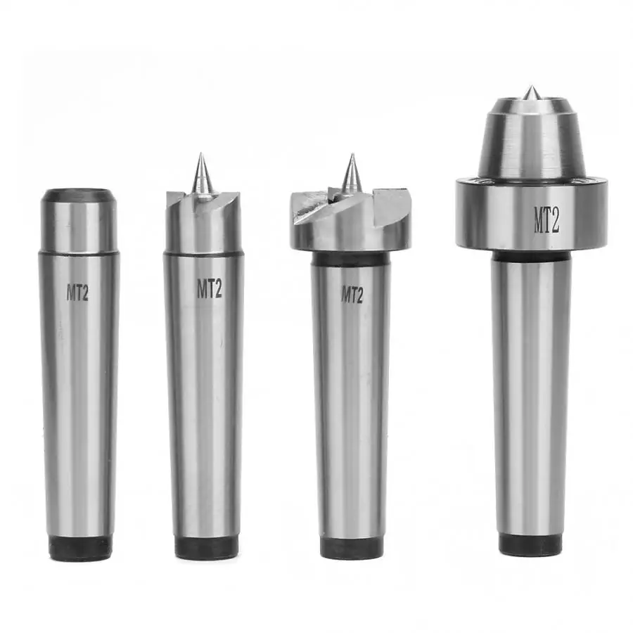 

4PCS MT1/MT2 Wood Lathe Turning Spur Cup Center Set For Wood Turning Tool for Milling Machine Lathe