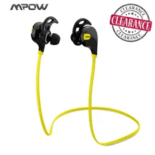 Mpow Swift MBH5 Handsfree Bluetooth 4.0 Earphone Wireless Stereo Sport Headphones Mic Earbuds AptX for iPhone 6 Samsung Xiaomi