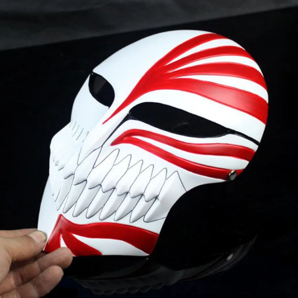 Маска из аниме Блич Kurosaki ichigo маска для косплея шлем Хэллоуина красная смолы