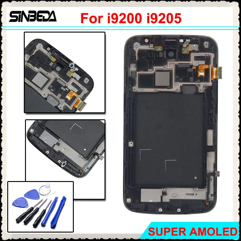 ЖК-экран Sinbeda для Samsung Galaxy Mega экран 6 3 дюйма i9200 i9205 + дигитайзер сенсорного экрана с