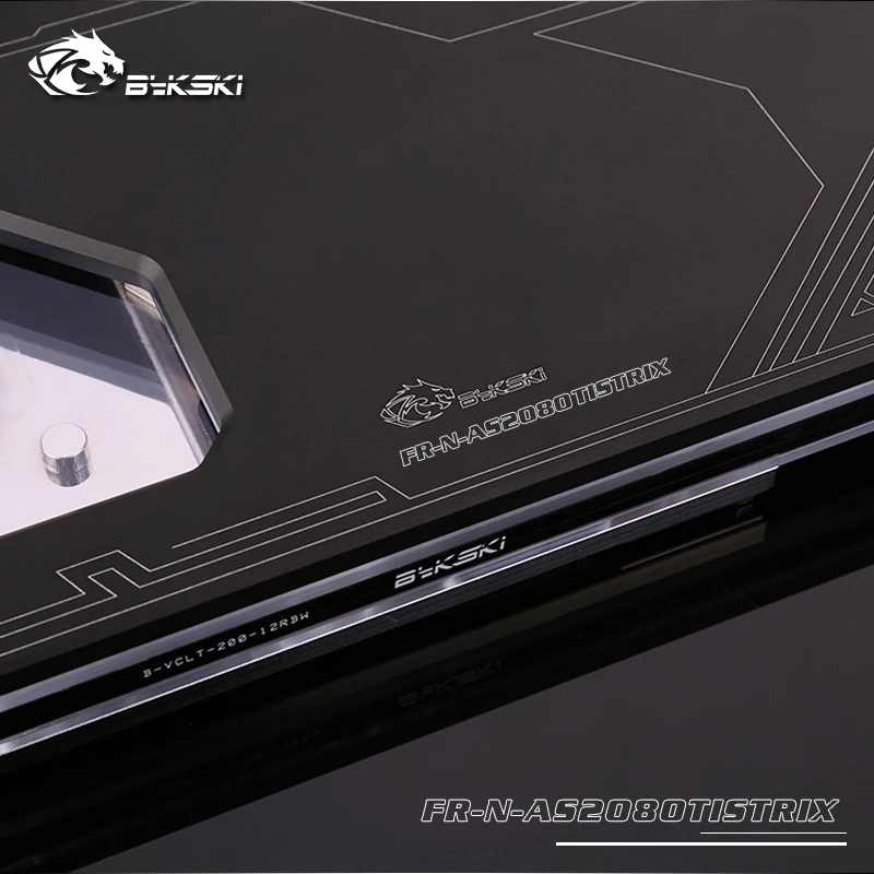 Bykski FR N AS2080TISTRIX X GPU/VGA полное покрытие водяного охлаждения блок со светодиодной