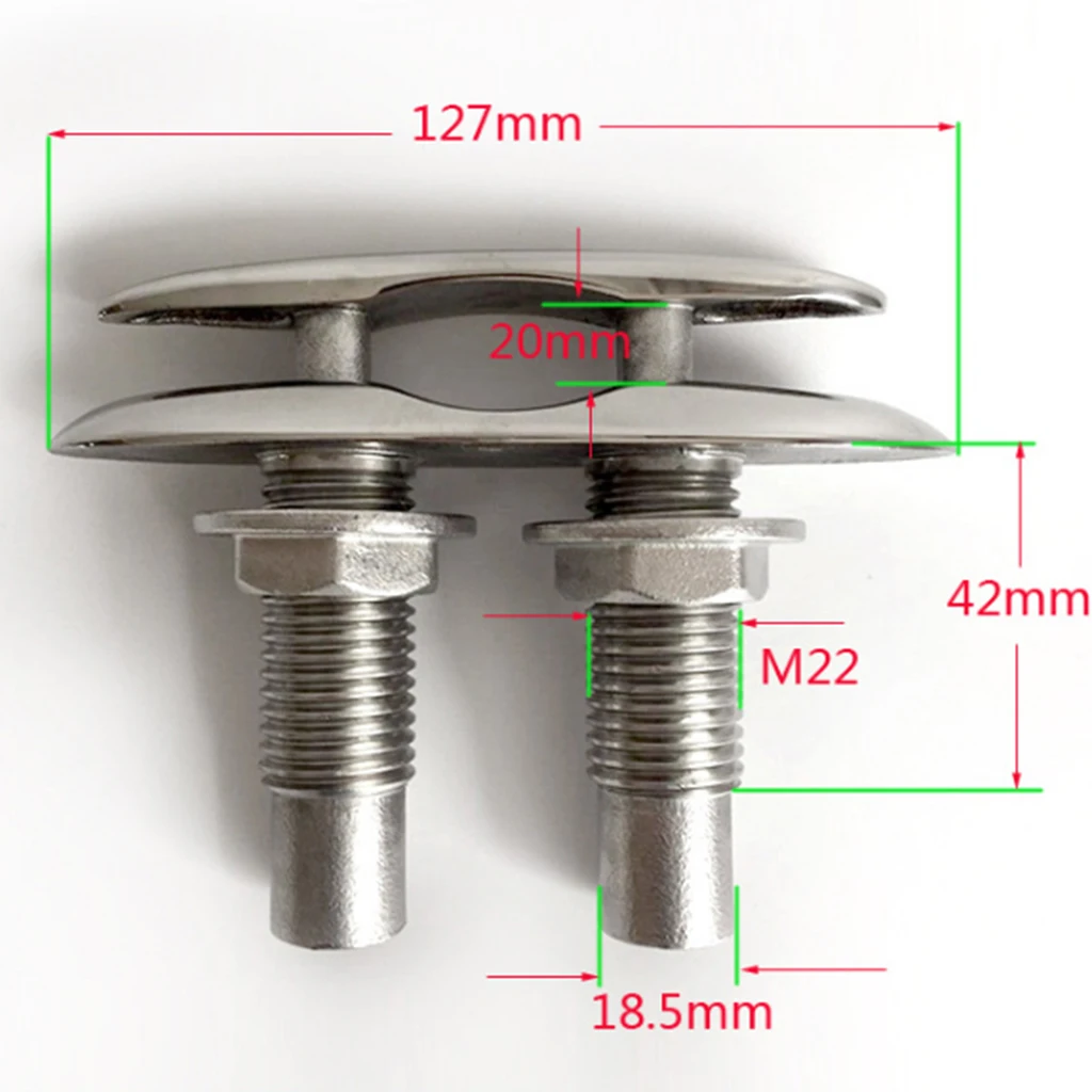 5 дюймов/127 мм Лодка всплывающий клиат вытяжной подъемник Cleat заподлицо-316 аксессуары для автомобиля из нержавеющей стали