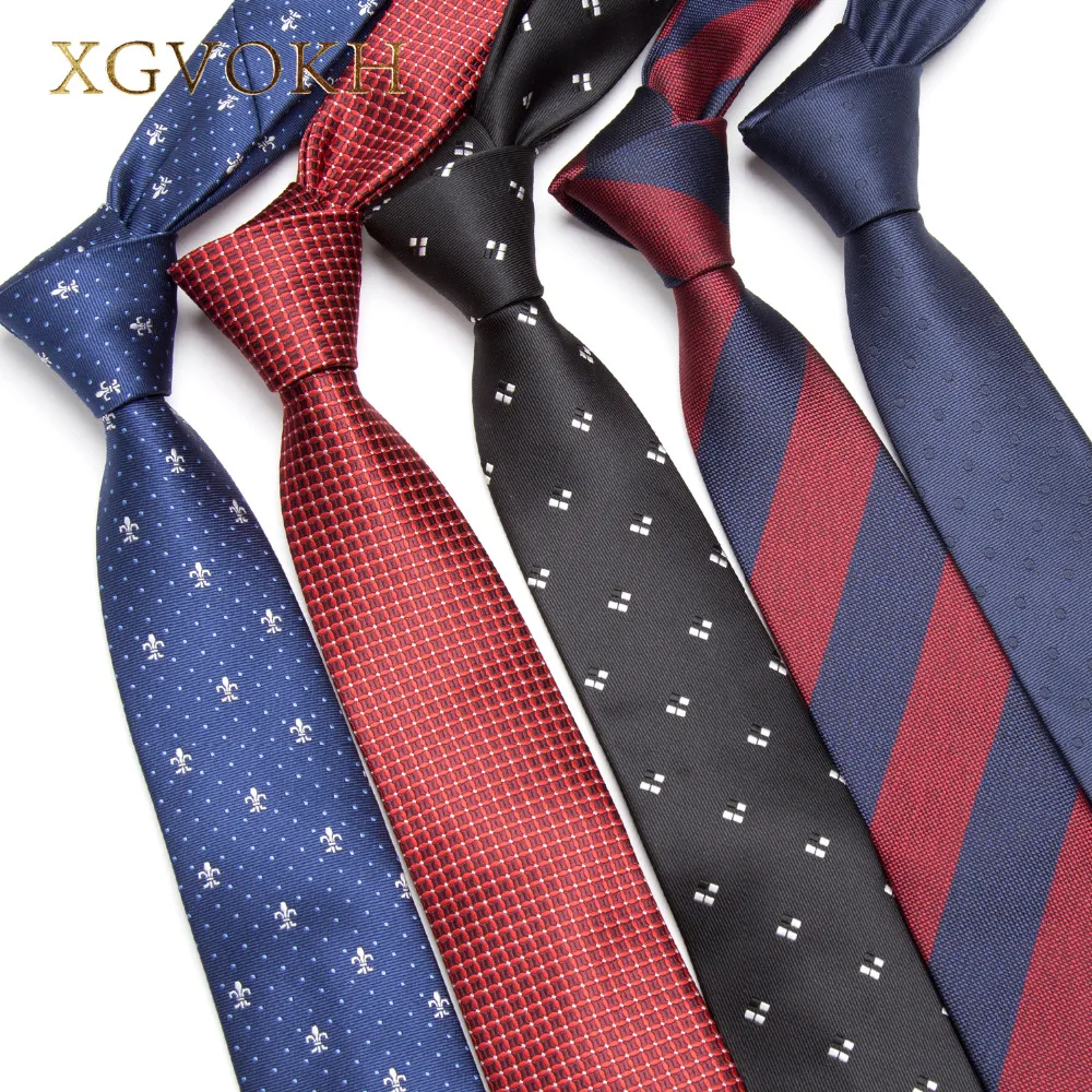 XGVOKH Men's skinny tie Wedding Ties Necktie for Men FREE GIFT Business ...