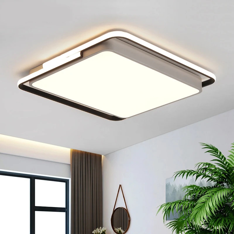 

Modern led chandeliers light black square lights for bedroom living room home overhead lighting AC85-265V chandelier lamp