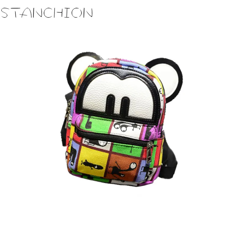

STANCHION New Fashion Women Backpack Mini Cute Ears Priting Women Teenage Girl Daily Backpack