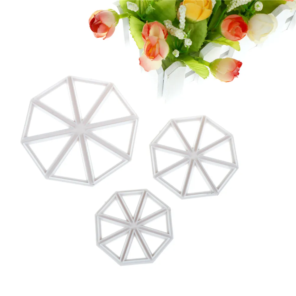 3 Pcs Silicone Mold Flag Shape 3D Embossed Fondant Cake Biscuits Decoration Mould DIY Baking Cookies Tools