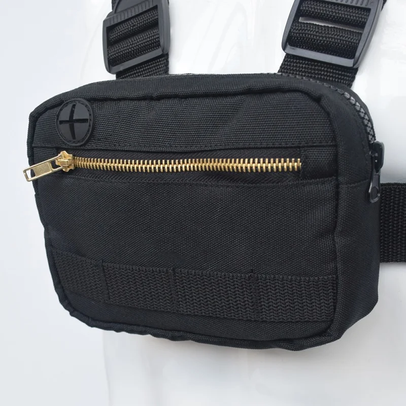 Chest Rig Hip Hop Bag Adjustable Men Tactical Vest Shoulder Bags Waist