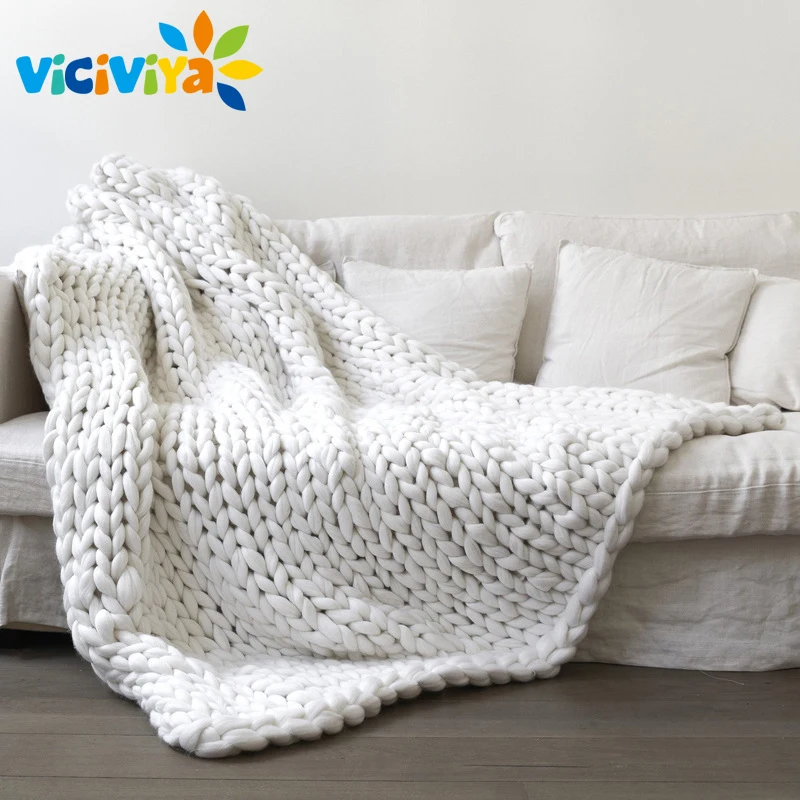

2017 Blanket Woollen Threads Are Hand-woven Blankets Knitting Wool Sofa Cover Blanket Many Color 60*60cm Play Mats /
