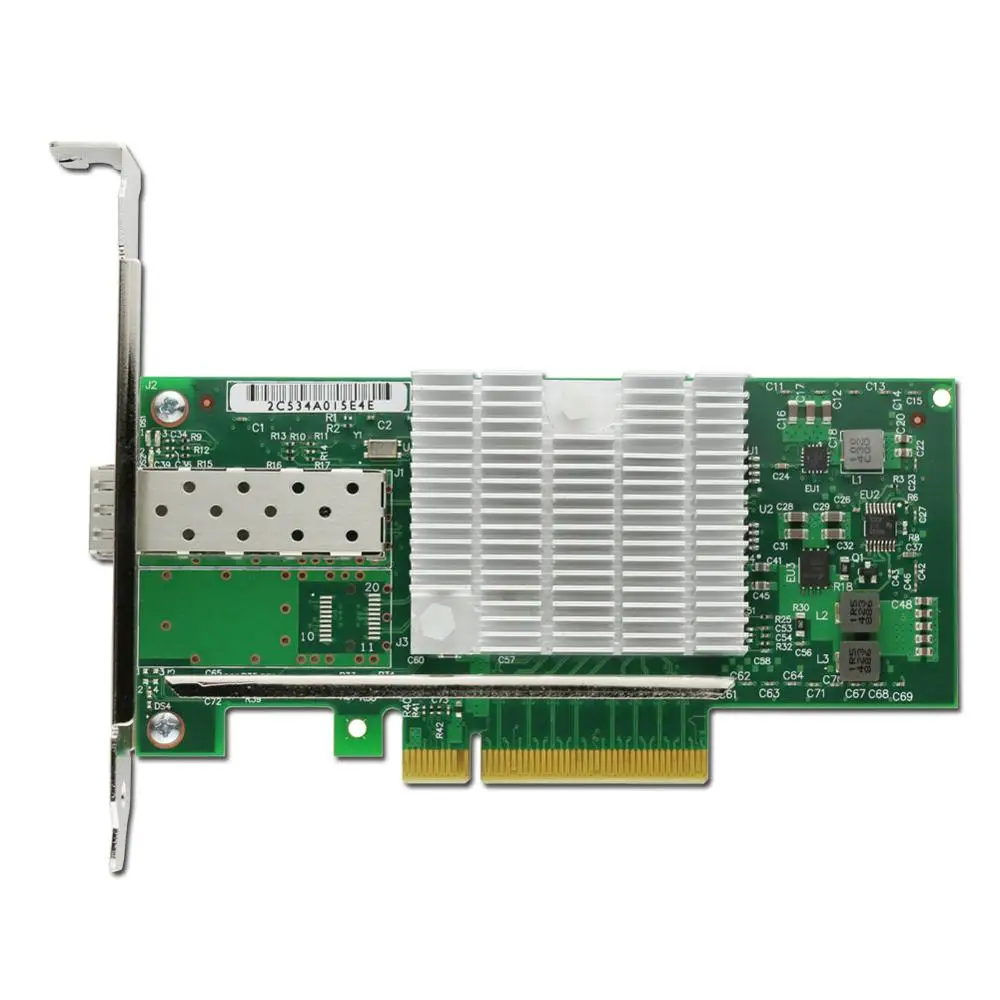 Winyao WY599F1 10 Гбит/с SFP+ LC Fibre PCIe 8x Ethernet серверный адаптер с SFP+ E10G41BTDA X520-DA1 82599 10000M Nic