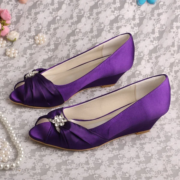 small wedge heel shoes