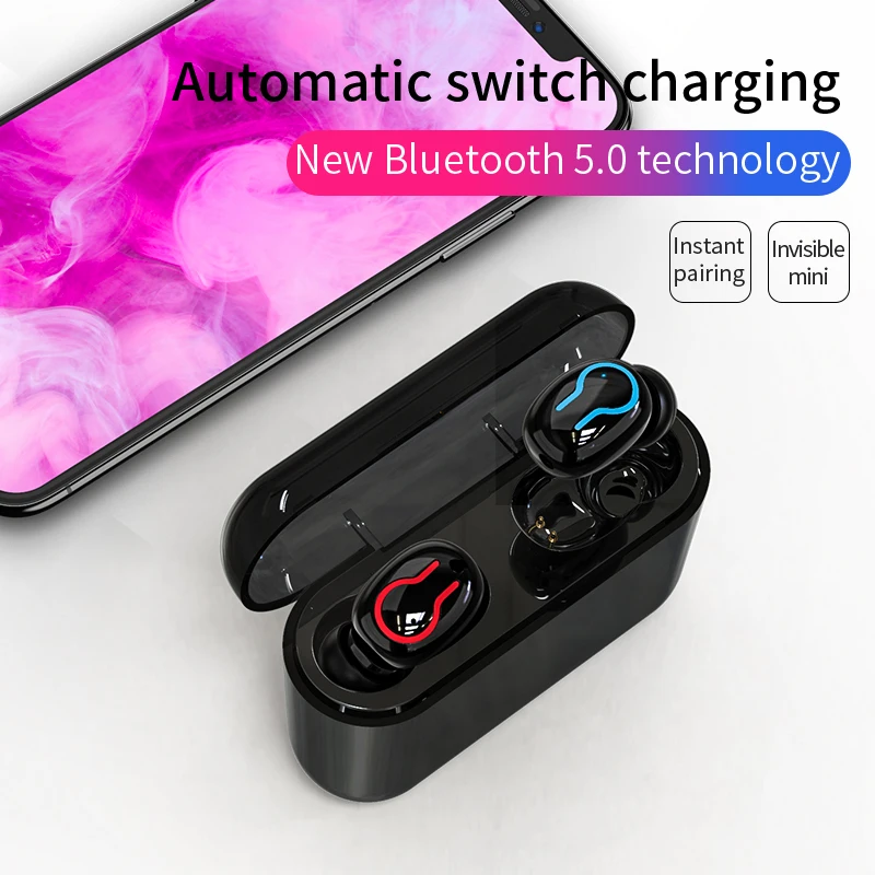Портативные TWS наушники HBQ с Bluetooth 5 0 беспроводные вкладыши 3D стереозвуком и
