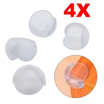 

4 Pcs Rubber Edge and Corner Guard Set Baby Safe Childproof Furniture Protectors HFing
