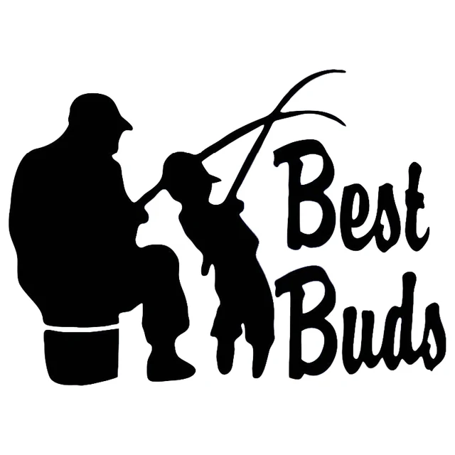 Download Fishing Best Buds Dad Grandpa Son Vinyl Stickers Decal Car ...