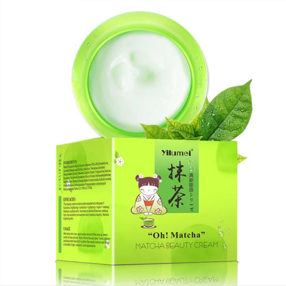 Yilumei Matcha Cream Facial Cream Green Tea Anti oxidation Whitening