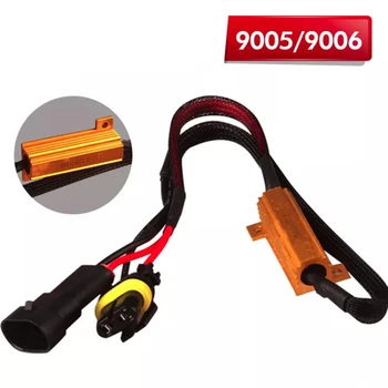 

1 Pcs Led Canbus Decoder 9005 HB3 9006 HB4 50W Load Resistor Error Canceller Wire Harness Adapter Car Fog Lights