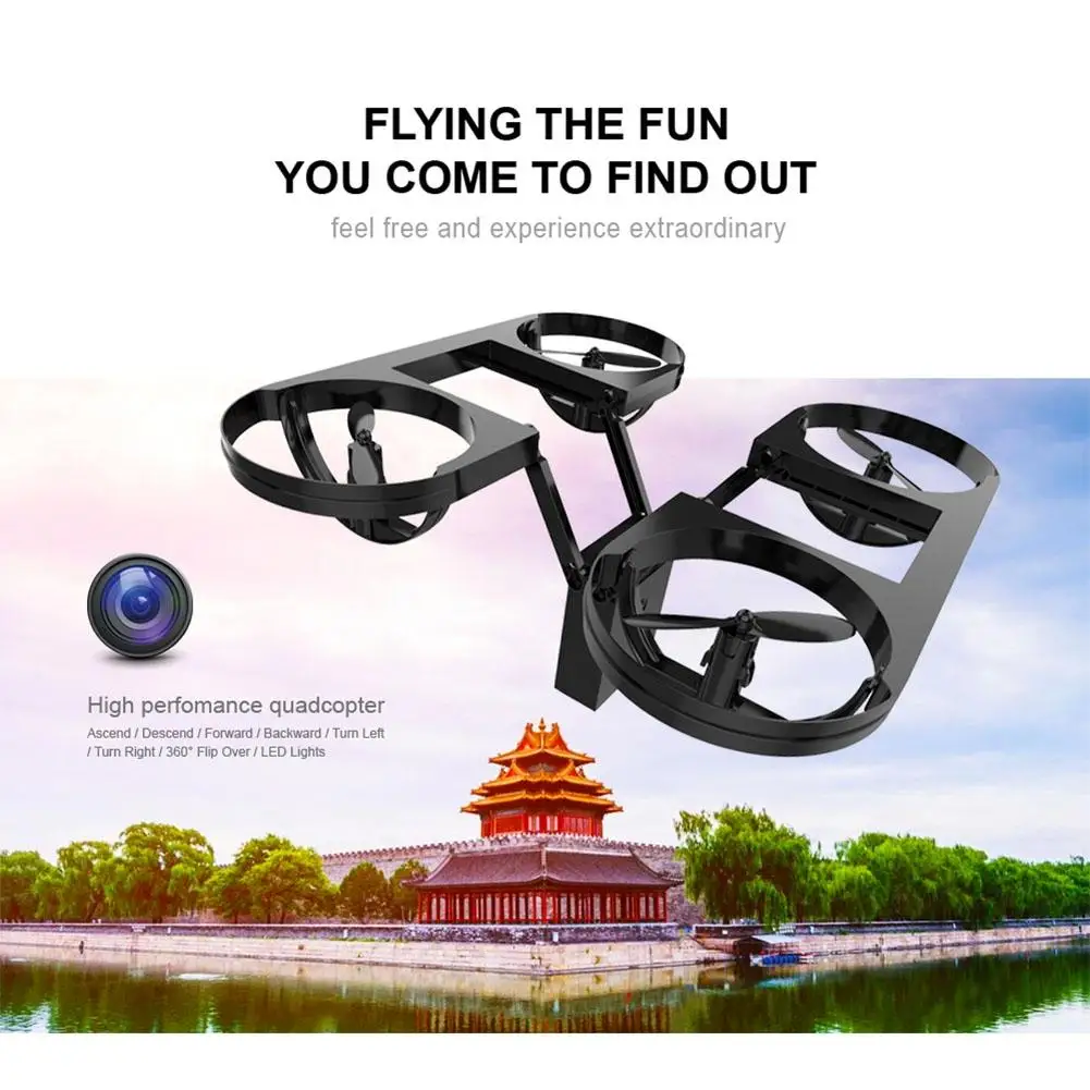 

LeadingStar 4 Channel 6-Axis Gyro Foldable Drone Mini RC Helicopter 720P HD Wifi Real-time Transmission Kids Christmas Gift