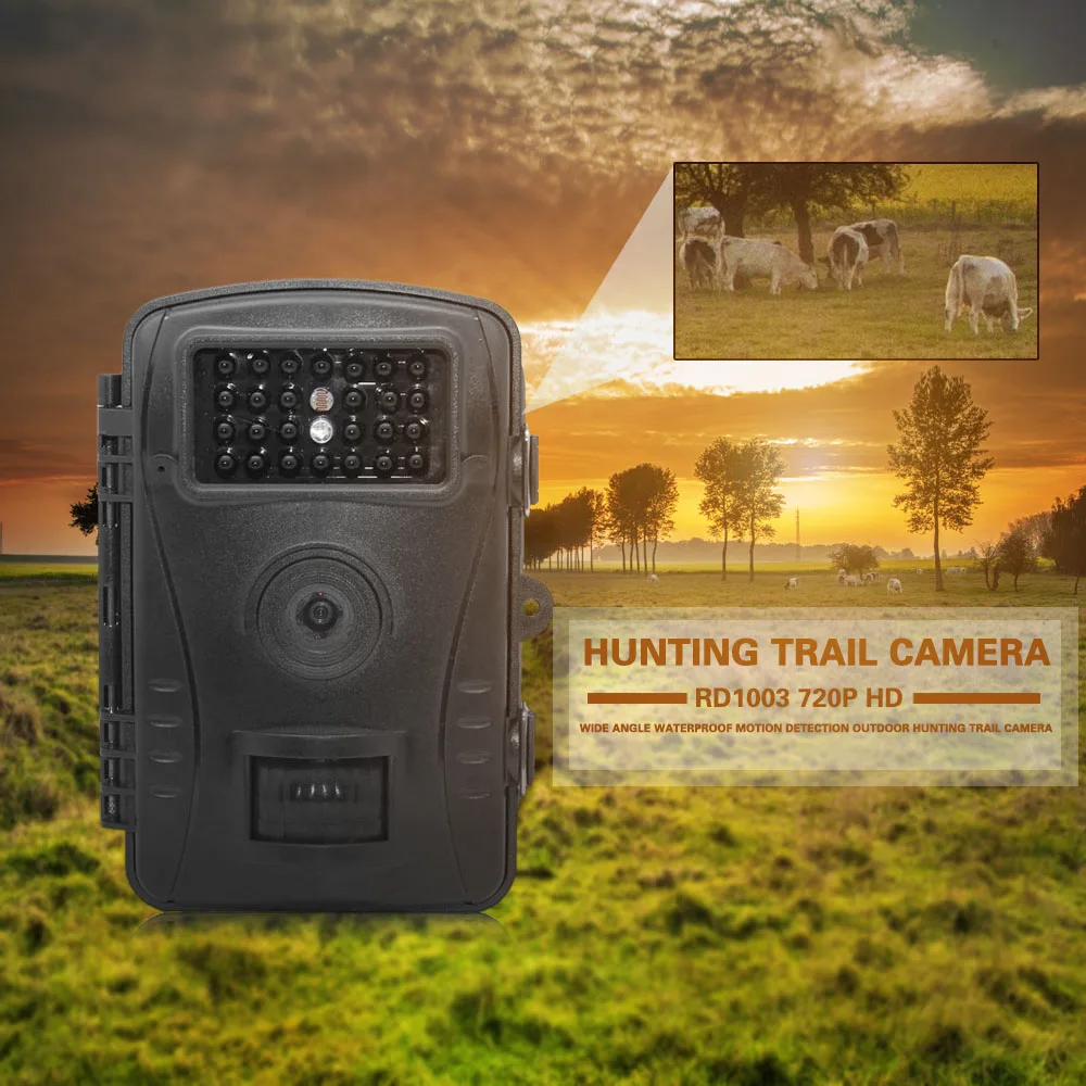 

RD1003 720P Wide Angle Waterproof Motion Detection 940NM Hunting PIR Sensor Control Scouting Infrared Wildlife Trail Camera