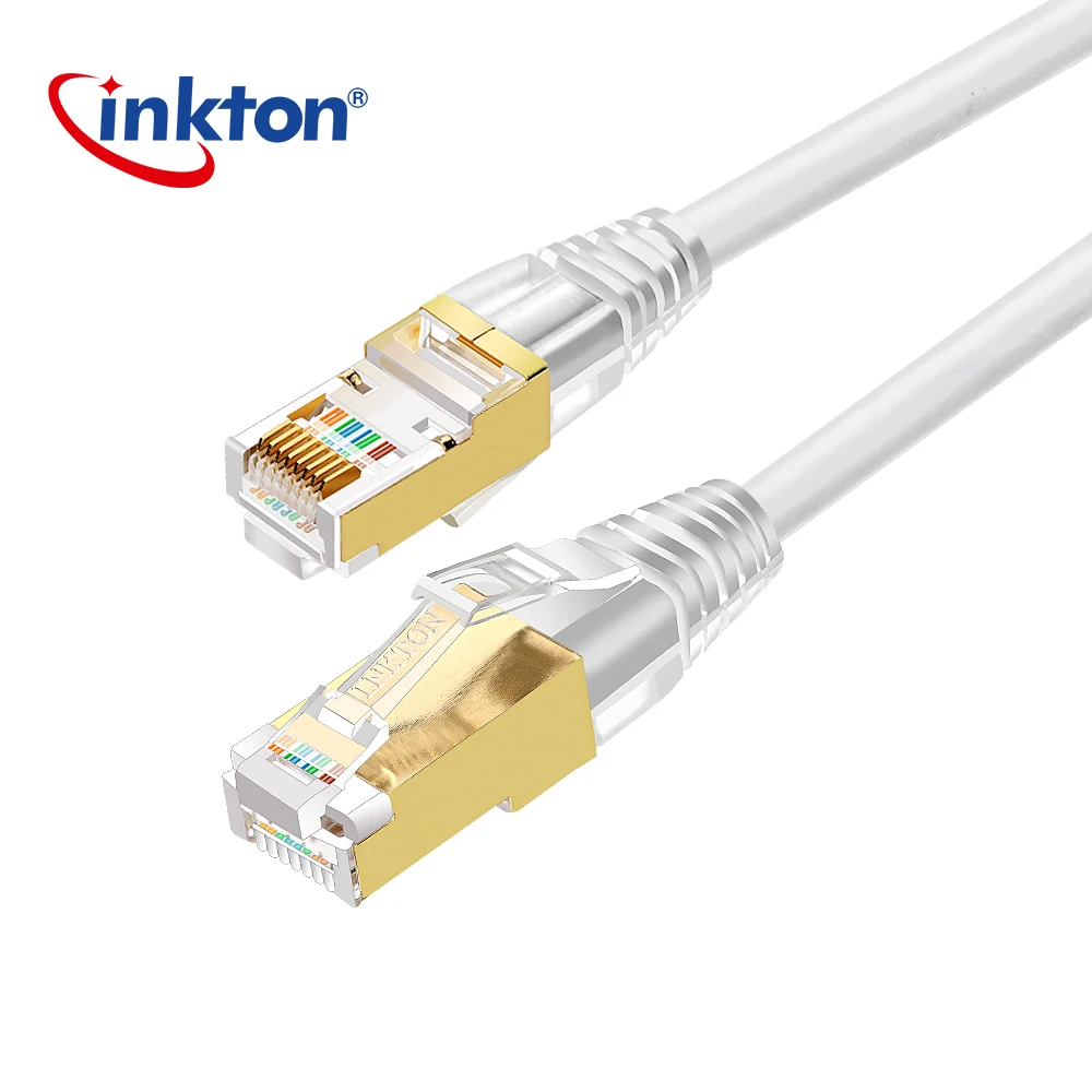 

Inkton Rj45 Cat5e FTP Patch Cord 4 Pairs Twisted LSZH 8p8c Ethernet Patch Cable With Gold-plated Crystal Head Network Cable Wire