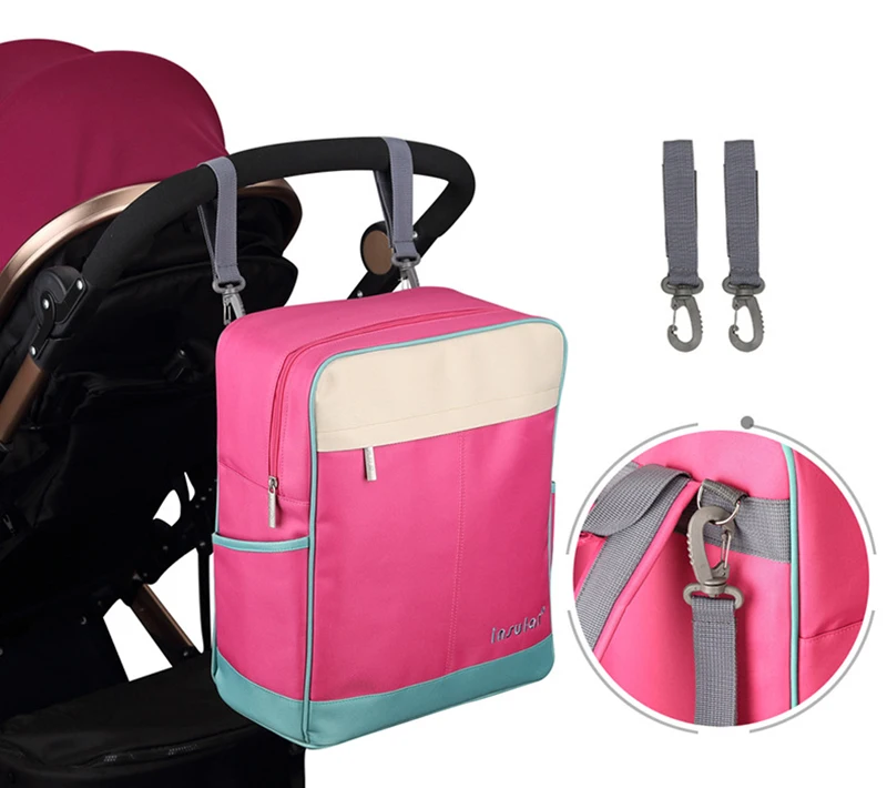 Baby Diaper Bag Mommy Nappy Backpack Fashion Multifunction Oxford Back Pack Large Baby Care Milk Bottle Organizer Mochila BB6055 (11)