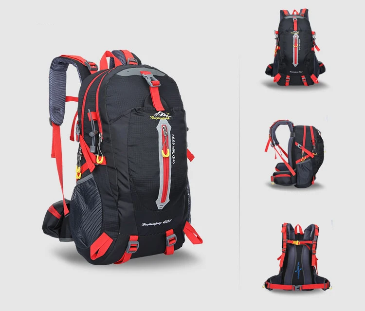 Mochilas à Prova Bolsa de Montanhismo ao ar Livre Mochila Viagem Escalada Dwaterproof Água Náilon Acampamento Caminhadas 40l 13 Cheap Mochilas escal.