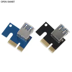 OPEN-SMART USB 3,0 PCI-E 1X до 16X BTC Графический Удлинительный кабель Mining Extended Line Card