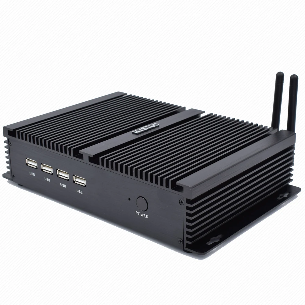 Безвентиляторный промышленный мини ПК Intel Core i5 3317U Windows XP Dual LAN NICS 4 * RS232 сервер Celeron