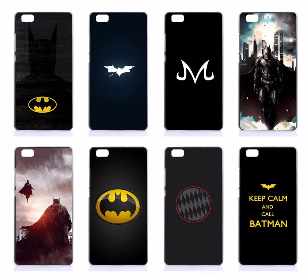 Batman Pattern Hard PC Phone Cases For Huawei Ascend P8 P9 Lite P9 Plus P7 Back Hard Covers For Huawei P8 Lite P9 Lite PC Cases