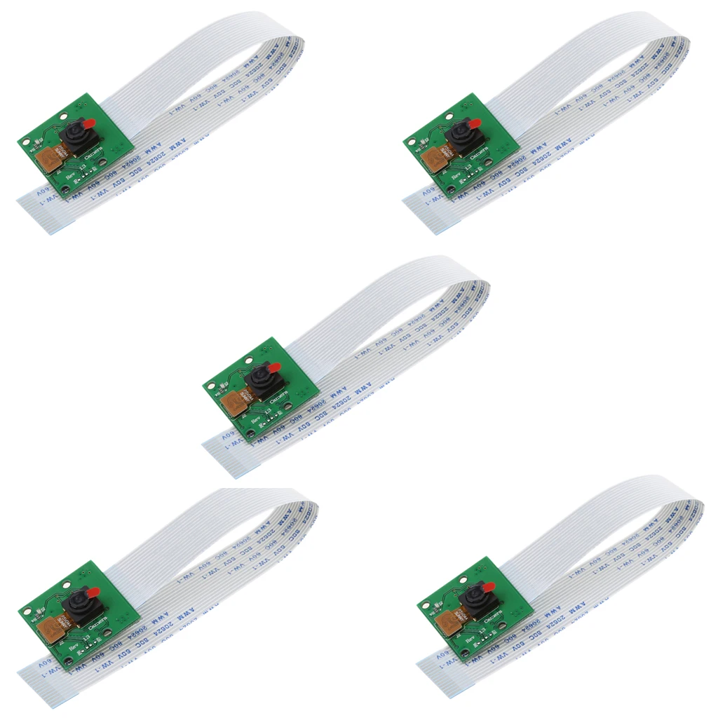 5x 5MP 1080p Sensor Camera Video Cable Module for Raspberry Pi A/B/B+