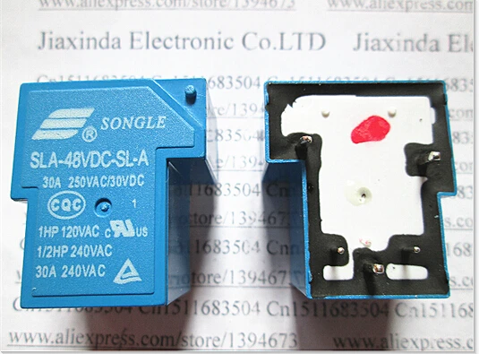 Новый реле SLA-48VDC-SL-A SLA-48VDCSLA SLA48VDC 48VDC 30A 250VAC T90 48 V DC48V SONGLE DIP5 | Обустройство дома